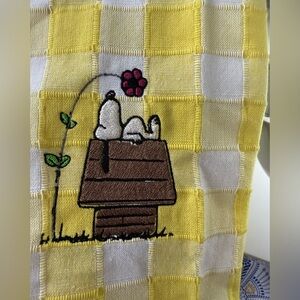 Peanuts Snoopy Kitchen Towel - Brown, Yellow, Red